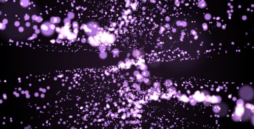 Abstract Purple Shimmering Particle Flow Background Animation