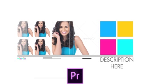 Dynamic Parallax Slideshow with Geometric Glitch Transitions