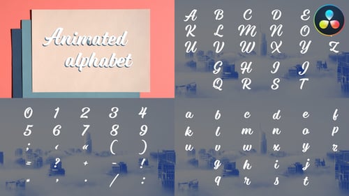 Animated Alphabet | DaVinci Resolve