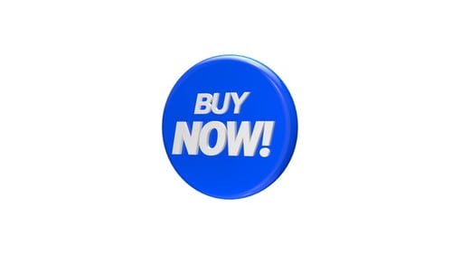 Blue Buy Now Discount Sale Badge 75 Percent Off