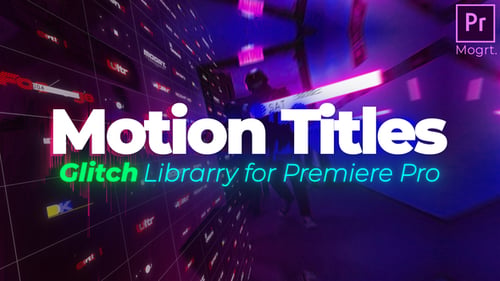 Motion Glitch Typography