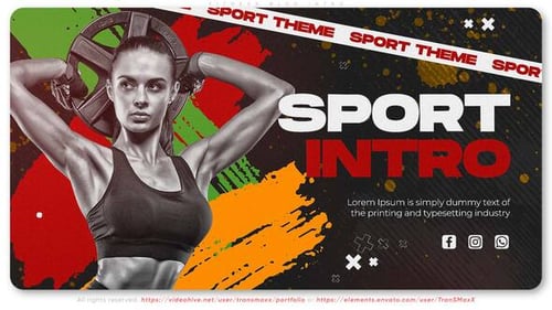 High-Energy Sport Intro with Dynamic Urban Graphics