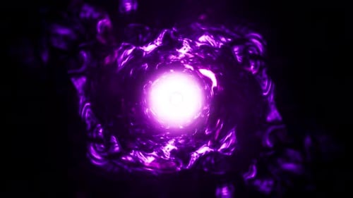 Abstract Purple Energy Light Vortex Tunnel Animation