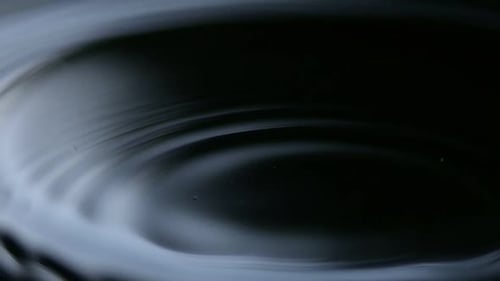 Water Droplets Create Abstract Ripples