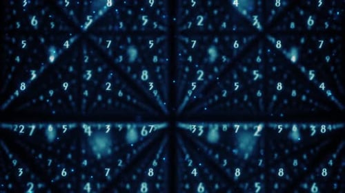 animation de fond de nombres aléatoires