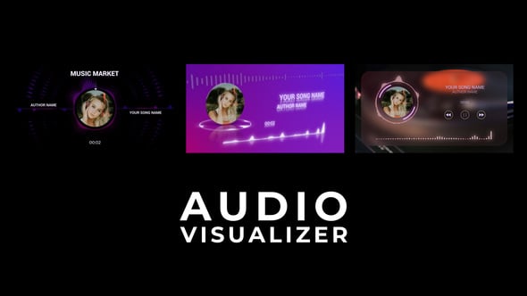 Audio Visualizer, Broadcast Packages ft. audio visualizer template ...