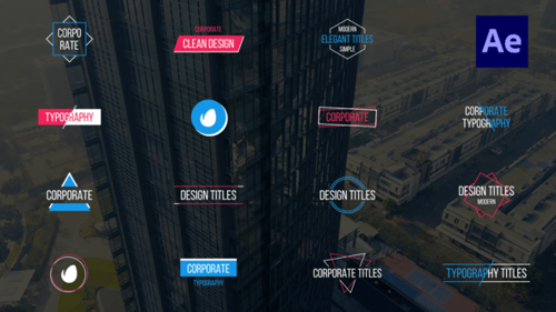 Clean Corporate Motion Graphics Titles and Lower Thirds Pack