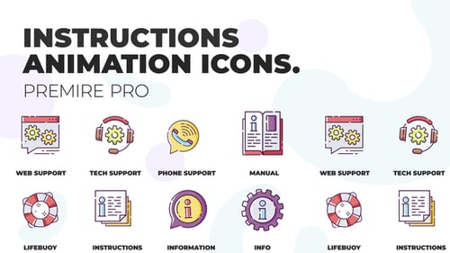 Animated Help and Support Icons Pack
