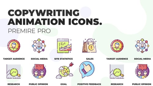 Copywriting & Sales - MOGRT Icons