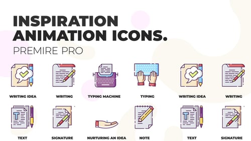 Inspiration & Content - MOGRT Icons