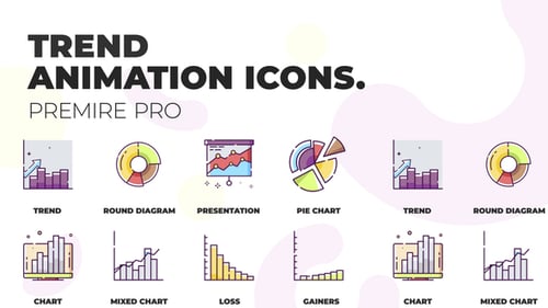 Trend & Chart - MOGRT Icons
