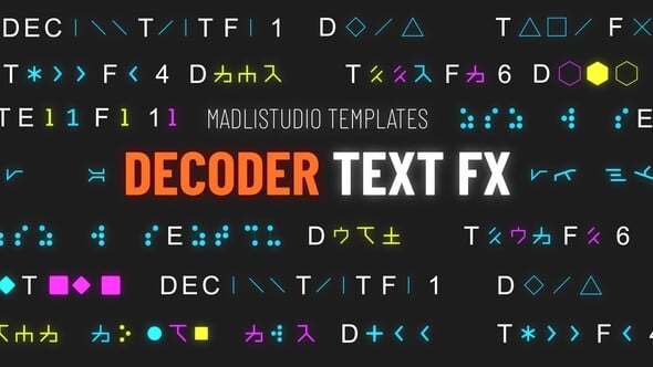 Decoder Text FX, Titles ft. digital text animation & tech text ...