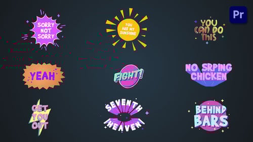 Dynamic Cartoon Text Titles with Pop Art Motion Graphics
