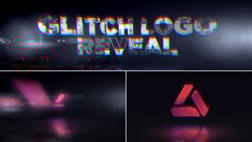 Glitch Logo Reveal