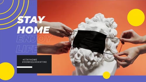 Modern Stay Home Quarantine Social Media Video Kit