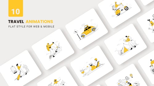 Travel Tour Animations - Flat Concept