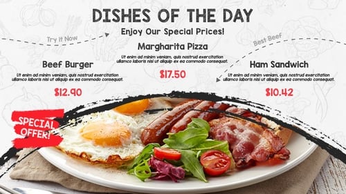 Restaurant Food Menu Promo