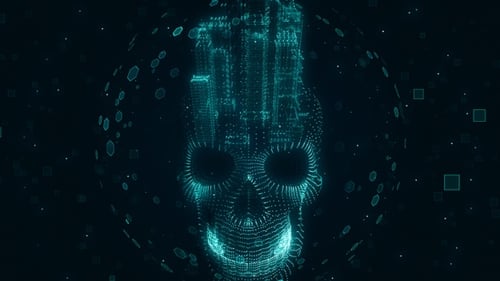 Technology Digital Human City Background