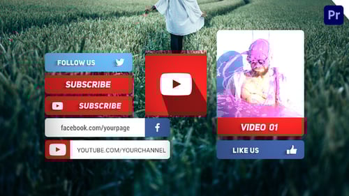 Dynamic Social Media Call to Action Lower Thirds Pack