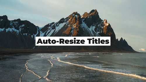 Auto-Resize Titles
