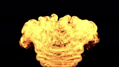 Realistic Dynamic Fire Explosion Overlay Effect