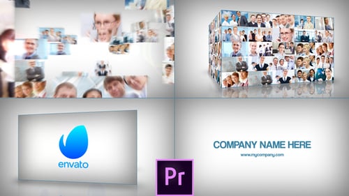 Clean Corporate Logo Opener - Premiere Pro