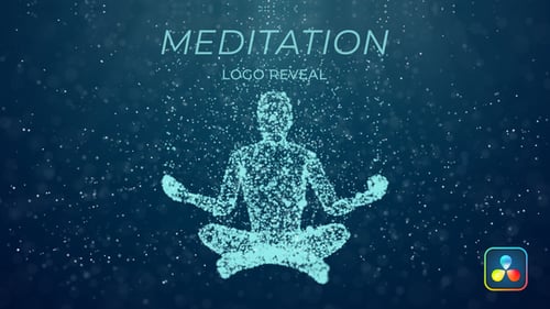 Particle Meditation Logo Reveal for Wellness Brands