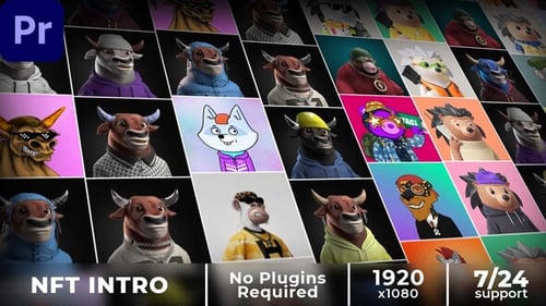 NFT Mosaic Intro MOGRT