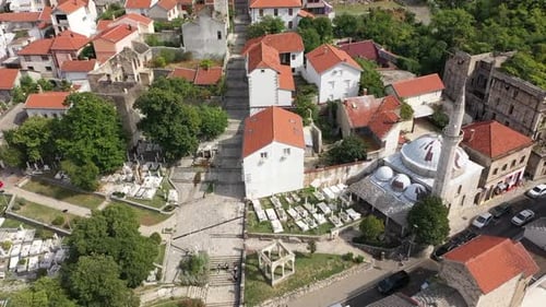 Mosque and Graveyard in Mostar