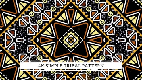 4K Einfaches Tribal-Muster