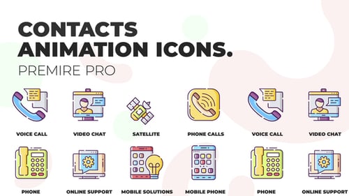 Contacts & Chat - MOGRT Icons