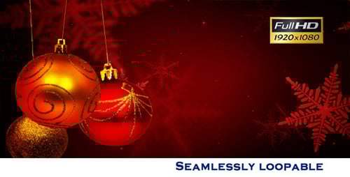 Sparkling Christmas Ornaments Holiday Background