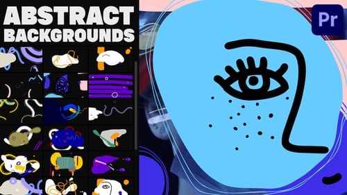 Abstract Fluid Shapes and Dynamic Line Overlays