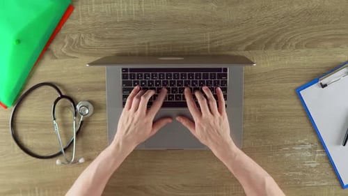 The Physician is Making a Clinic Appointment