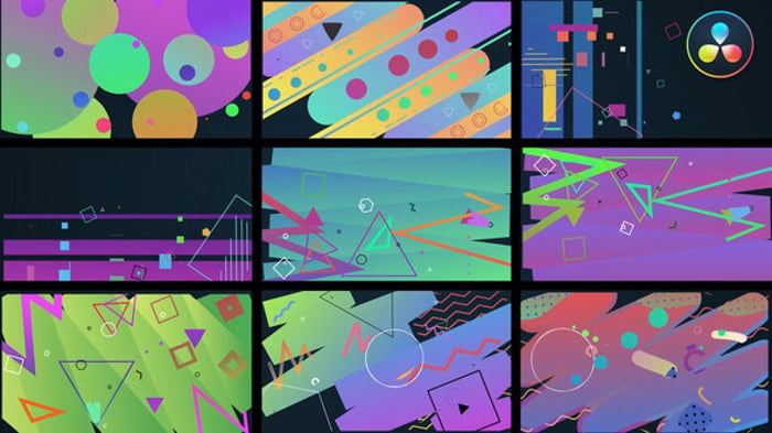 1080p (Full HD) DaVinci Resolve Gradient Backgrounds Editable Video ...