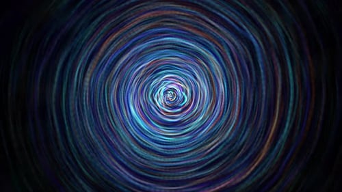 Colorful Abstract Swirling Energy Tunnel Loop Background