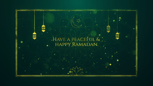 Elegant Golden Ramadan Opener with Cinematic Particle Effects