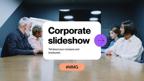 Dynamic Business Presentation with Modern Typography