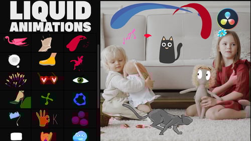 Liquid Stickers for DaVinci Resolve