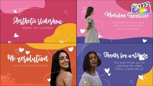 Aesthetic Colorful Slideshow | FCPX