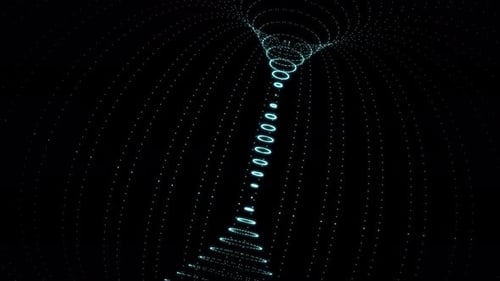 Background with concentric rings moving