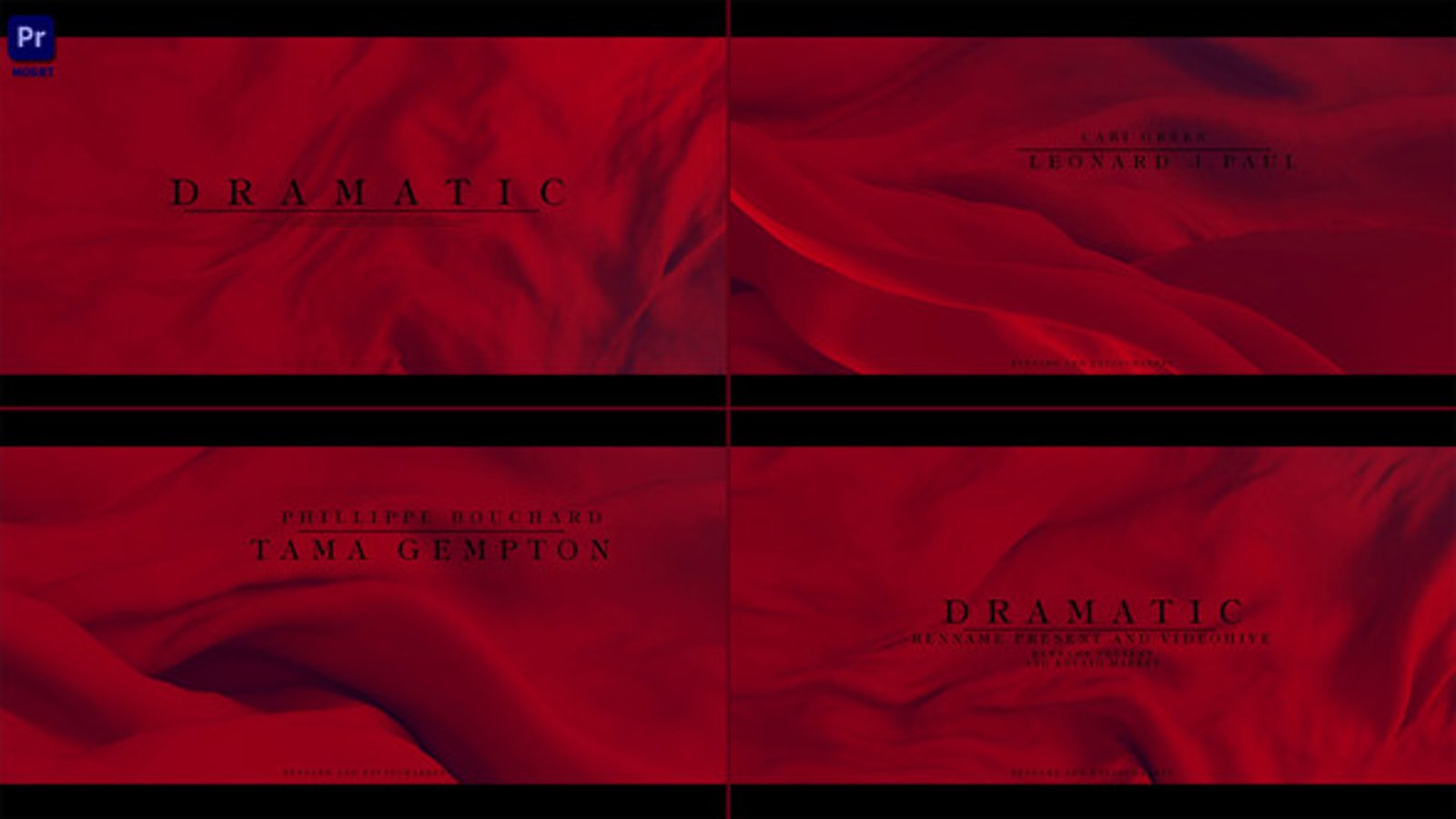 Elegant Cinematic Title Sequence with Fluid Background, Titles ft. red ...
