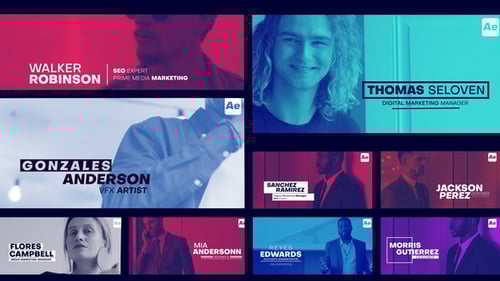 Modern Clean Lower Thirds for Corporate and Business