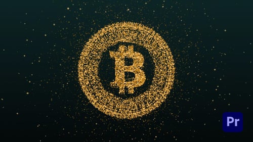 Bitcoin Cryptocurrency Logo Reveal