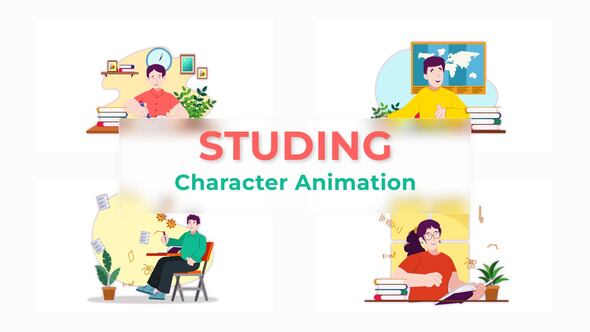 Studying Character Animation Scene Pack, Openers ft. animated & back to ...