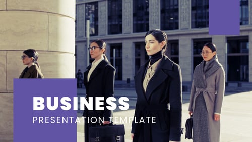 Modern Business Presentation Slides with Animated Layouts