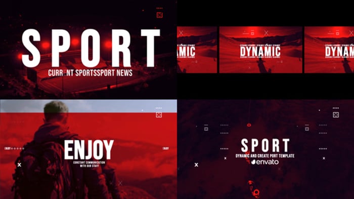 Dynamic Sport News Intro with Modern Broadcast Graphics, Openers ft ...