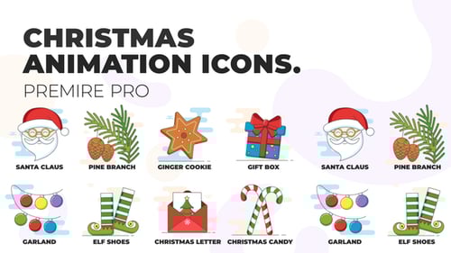 Christmas 3 - Animation Icons (MOGRT)