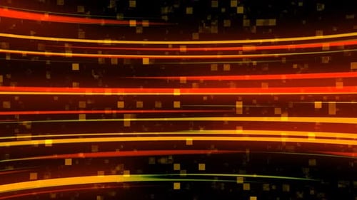 Tech-Linien mit quadratischem abstraktem Hintergrund