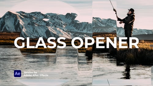 Modern Dynamic Glass Shatter Text Opener